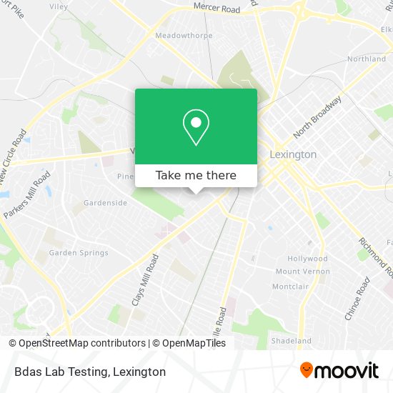 Bdas Lab Testing map