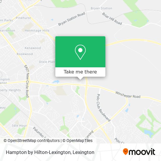 Hampton by Hilton-Lexington map