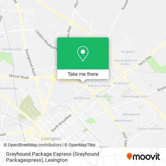 Greyhound Package Express (Greyhound Packagexpress) map