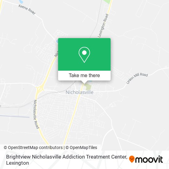 Brightview Nicholasville Addiction Treatment Center map