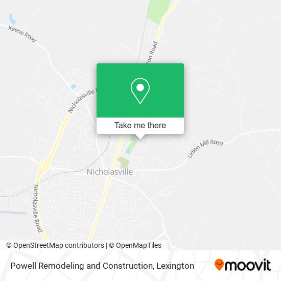 Powell Remodeling and Construction map