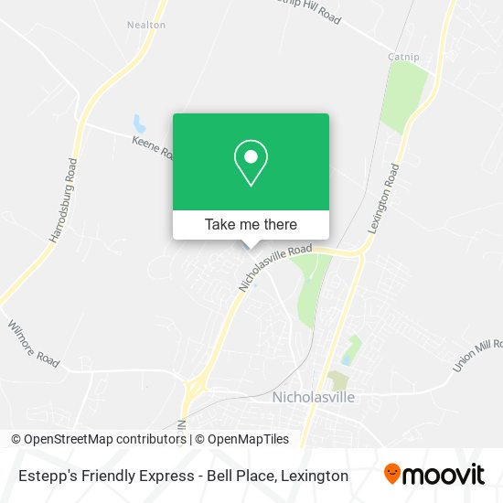 Mapa de Estepp's Friendly Express - Bell Place