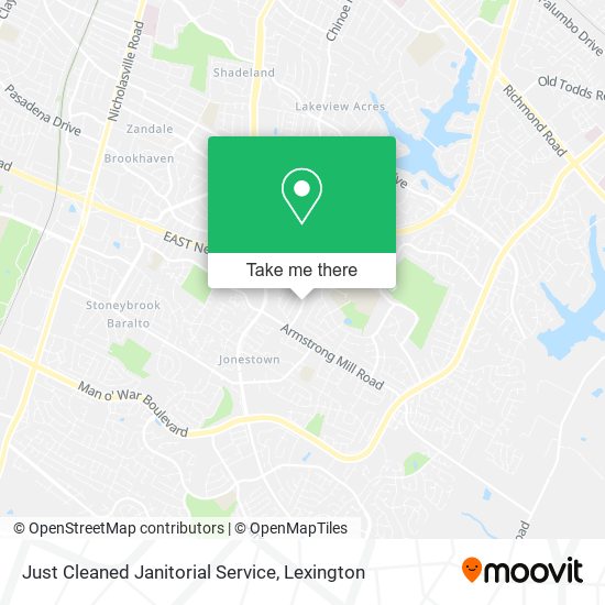 Mapa de Just Cleaned Janitorial Service