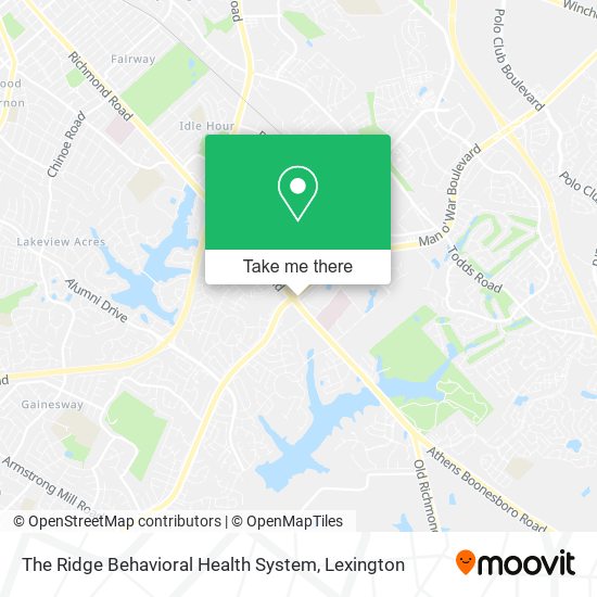 Mapa de The Ridge Behavioral Health System