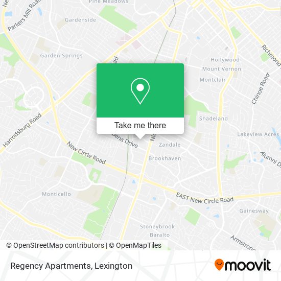 Regency Apartments map