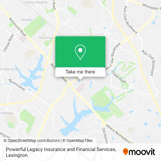 Powerful Legacy Insurance and Financial Services map
