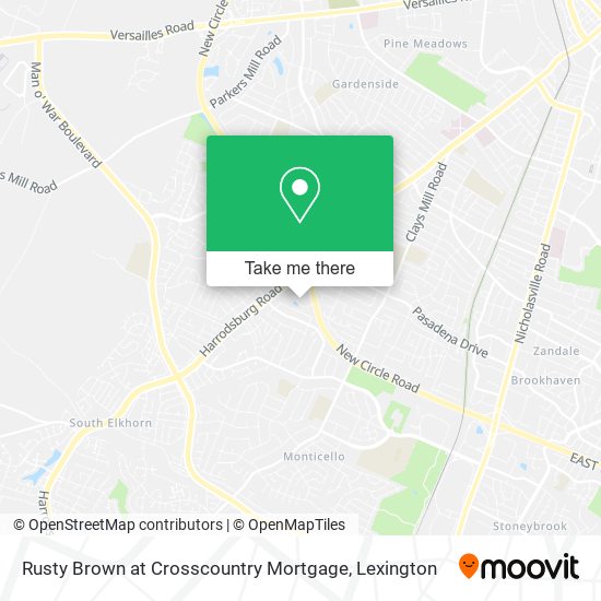 Mapa de Rusty Brown at Crosscountry Mortgage