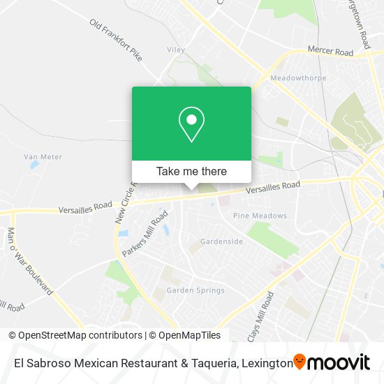 Mapa de El Sabroso Mexican Restaurant & Taqueria