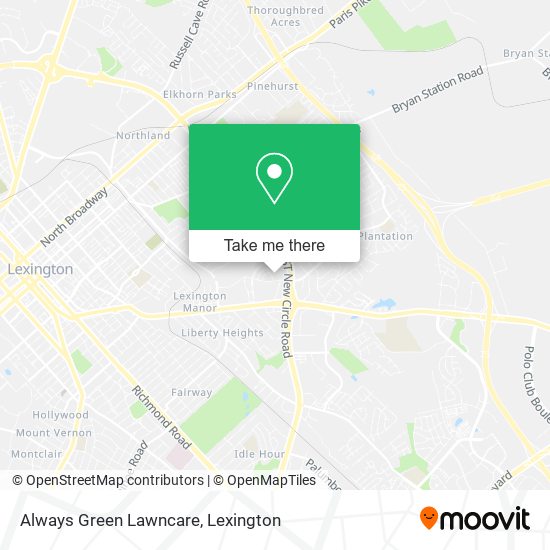 Always Green Lawncare map
