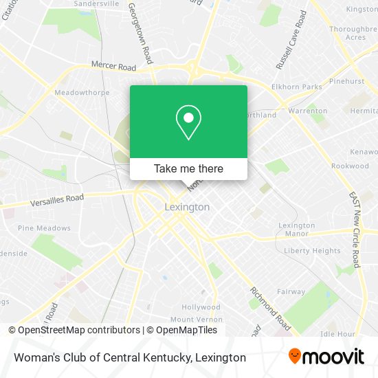Woman's Club of Central Kentucky map