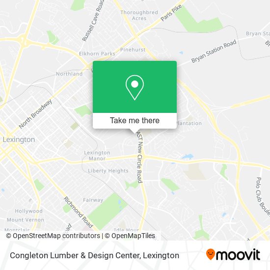 Mapa de Congleton Lumber & Design Center