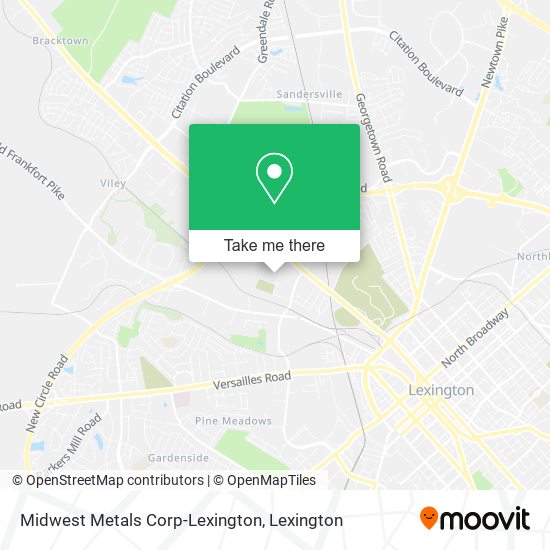 Mapa de Midwest Metals Corp-Lexington