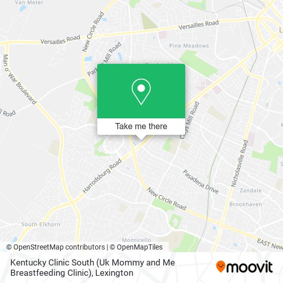 Mapa de Kentucky Clinic South (Uk Mommy and Me Breastfeeding Clinic)