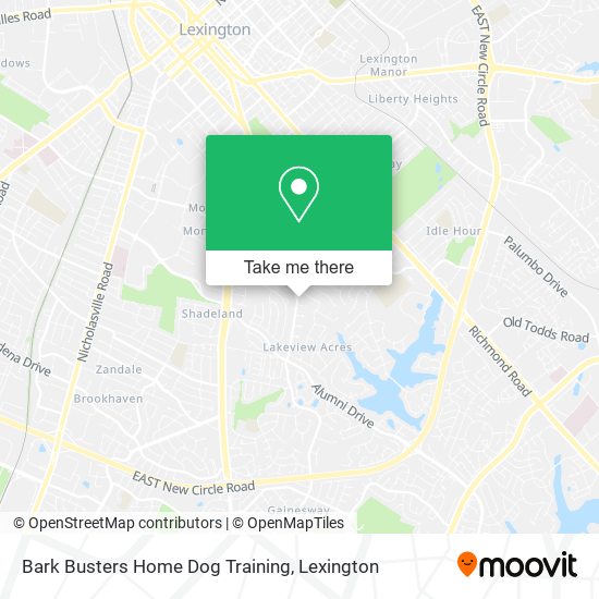 Mapa de Bark Busters Home Dog Training