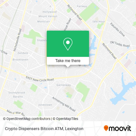 Mapa de Crypto Dispensers Bitcoin ATM