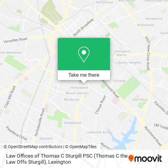 Mapa de Law Offices of Thomas C Sturgill PSC (Thomas C the Law Offs Sturgill)