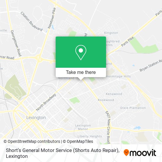 Short's General Motor Service (Shorts Auto Repair) map