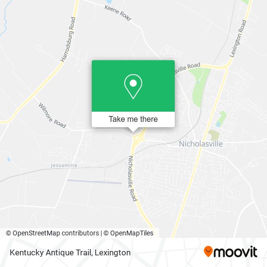 Kentucky Antique Trail map