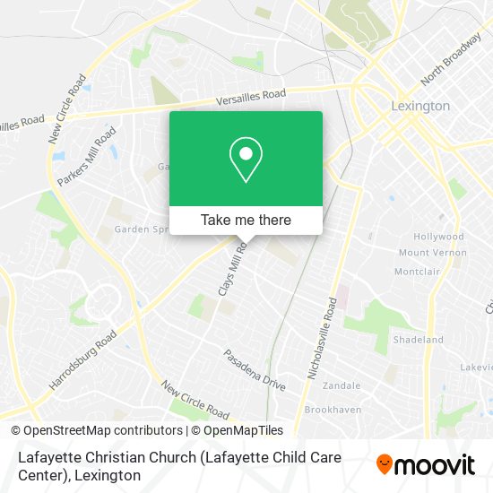 Lafayette Christian Church (Lafayette Child Care Center) map