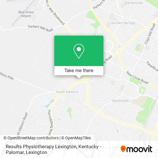 Results Physiotherapy Lexington, Kentucky - Palomar map