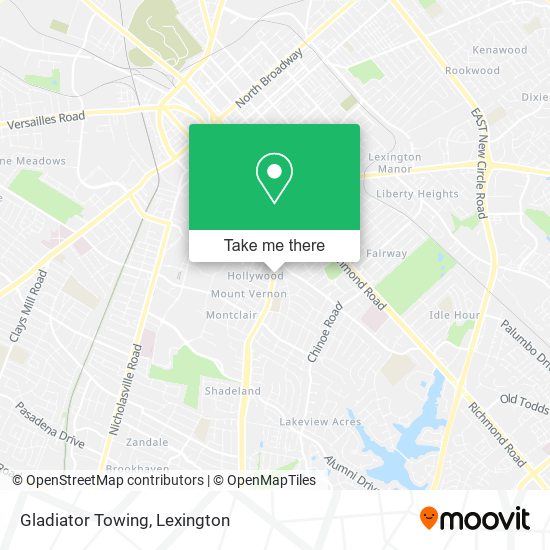 Gladiator Towing map