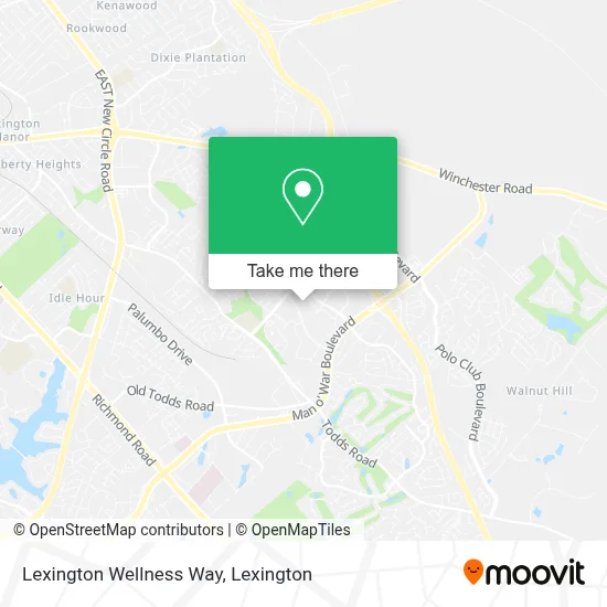 Lexington Wellness Way map
