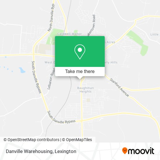 Danville Warehousing map