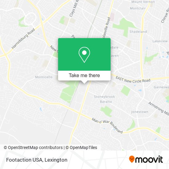 Footaction USA map