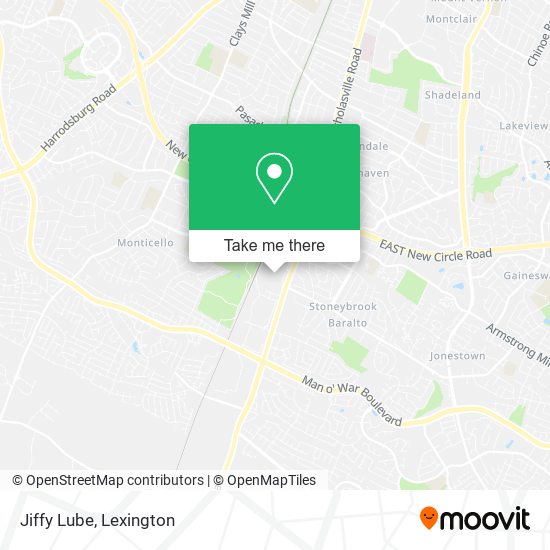 Jiffy Lube map