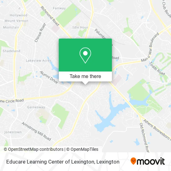 Educare Learning Center of Lexington map