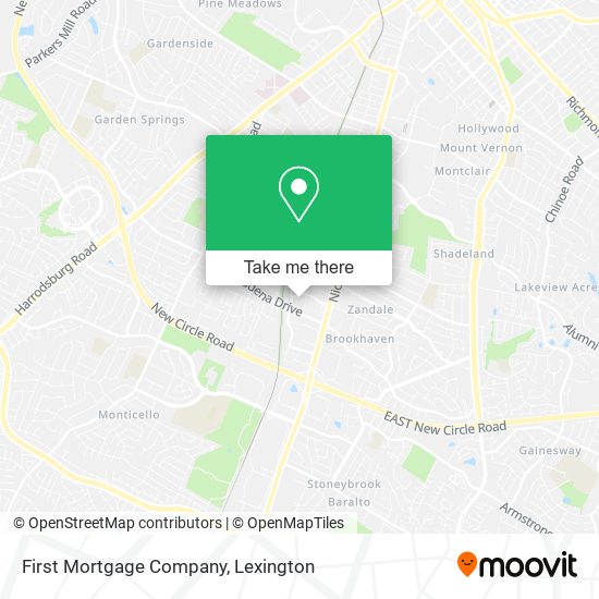 First Mortgage Company map