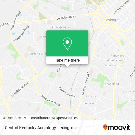 Central Kentucky Audiology map