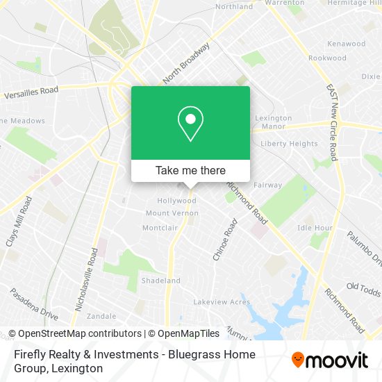 Firefly Realty & Investments - Bluegrass Home Group map