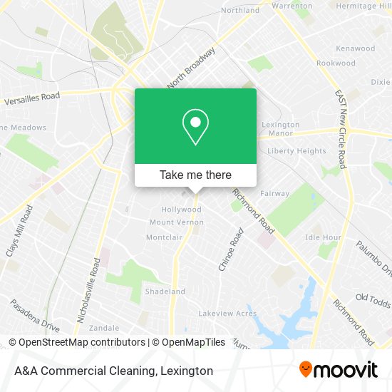 A&A Commercial Cleaning map