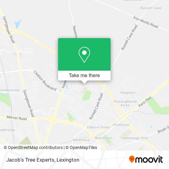 Jacob's Tree Experts map