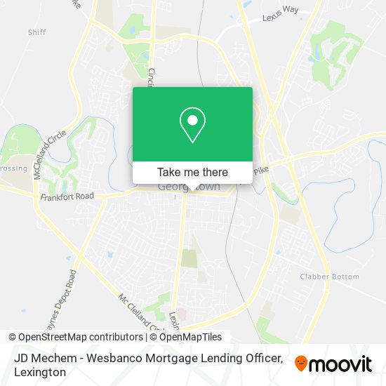 Mapa de JD Mechem - Wesbanco Mortgage Lending Officer