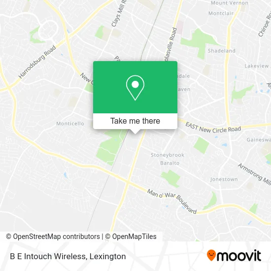 B E Intouch Wireless map