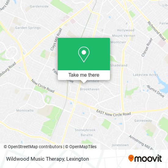 Wildwood Music Therapy map