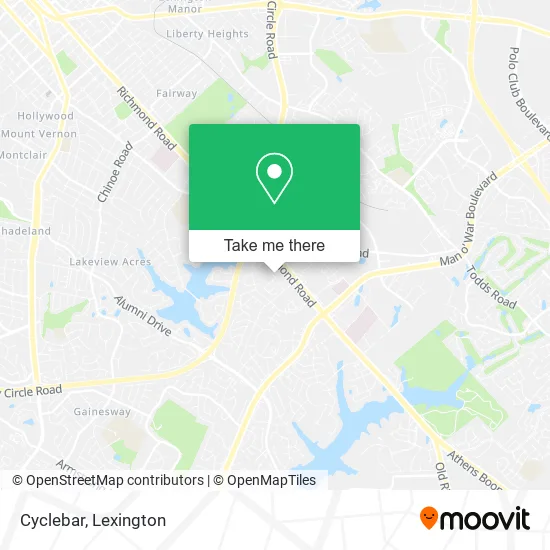 Cyclebar map