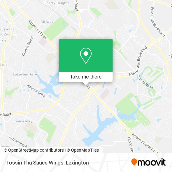 Mapa de Tossin Tha Sauce Wings
