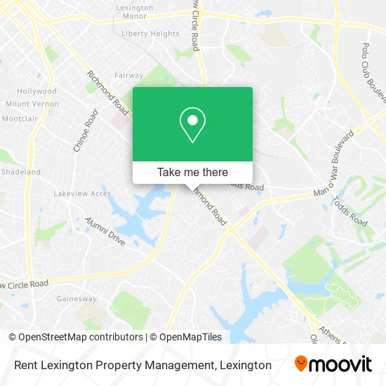 Rent Lexington Property Management map