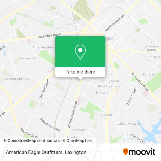 American Eagle Outfitters map