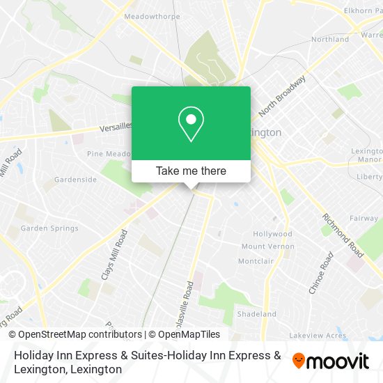 Holiday Inn Express & Suites-Holiday Inn Express & Lexington map