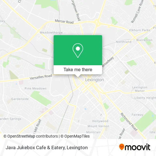 Mapa de Java Jukebox Cafe & Eatery