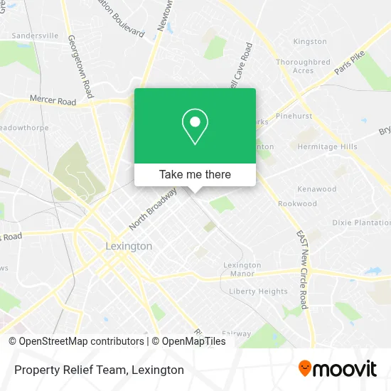 Property Relief Team map