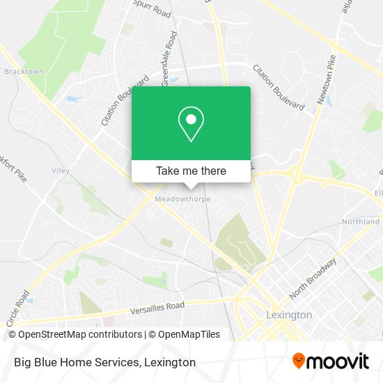 Big Blue Home Services map