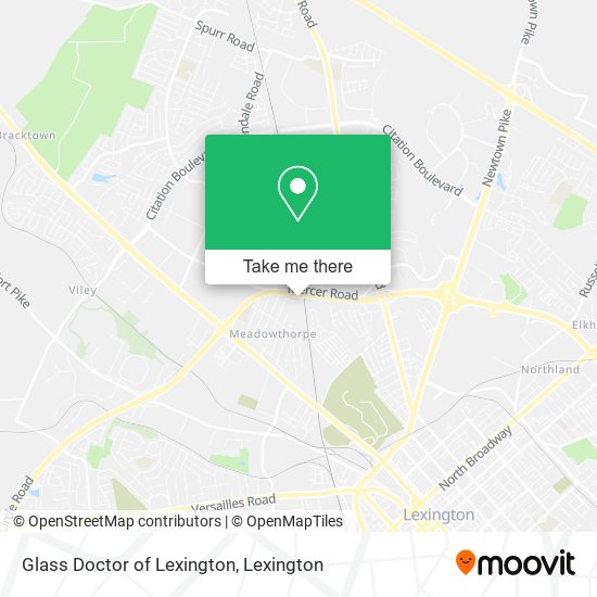 Mapa de Glass Doctor of Lexington