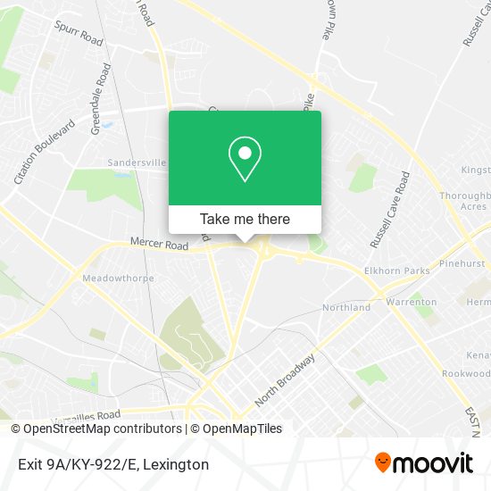 Mapa de Exit 9A/KY-922/E
