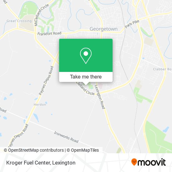 Kroger Fuel Center map