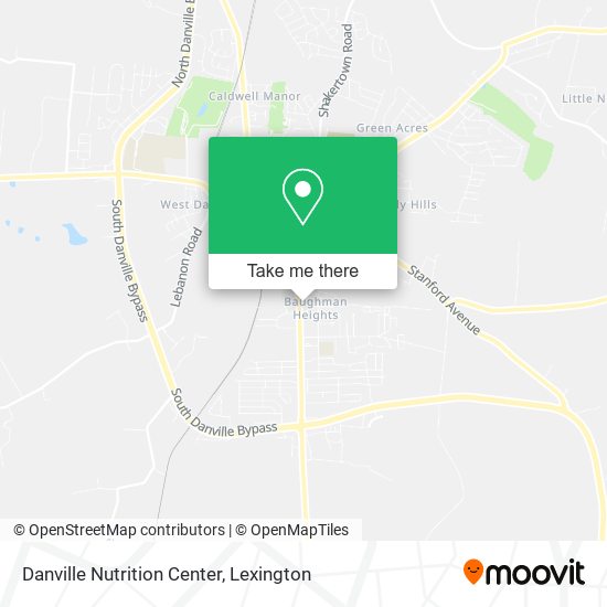 Danville Nutrition Center map
